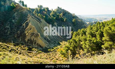 Calanchi Lucani Park, Provinz Matera, Basilicata, Italien Stockfoto