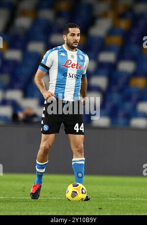 Neapel, Italien. November 2020. Foto Alessandro Garofalo/LaPresse 29 Novembre 2020 Napoli, Italia Sport calcio Napoli vs Roma - Campionato di calcio Serie A TIM 2020/2021 - stadio San Paolo. Nella Foto: Konstantinos Manolas Napoli Foto Alessandro Garofalo/LaPresse 29. November 2020 Neapel, Italien Sport Fußball Napoli vs Roma - italienische Fußballmeisterschaft Liga A TIM 2020/2021 - San Paolo Stadion. Auf dem Bild: Konstantinos Manolas Napoli Credit: LaPresse/Alamy Live News Stockfoto