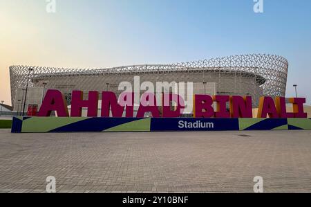 AHMAD BIN ALI STADION-2026 QUALIFIKATION zur FIFA-WELTMEISTERSCHAFT - Genaral View of Ahmad bin Ali StadiumÊin Al Rayyyan, Katar, am 4. September 2024 vor der FIFA-Weltmeisterschaft 2026 AFC Asien Qualifikation 3. Runde Gruppenspiel zwischen Katar und den Vereinigten Arabischen Emiraten DOHA Katar Copyright: XNOUSHADx Stockfoto