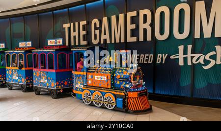 Toys R US Novelty Zugfahrt in der American Dream Mall in East Rutherford, NJ am Samstag, den 31. August 2024. (© Richard B. Levine) Stockfoto