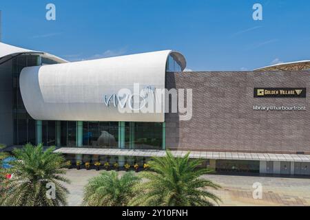 Singapur - 13. Juni 2024: Blick auf vivo City, das größte Einkaufszentrum in Singapur. Reisekonzept Stockfoto