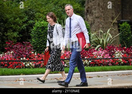 London, Großbritannien. September 2024. Peter Kyle, Staatssekretär für Wissenschaft, Innovation und Technologie, Abgeordnete Hove und Portslade gehen heute Nachmittag die Downing Street hinauf, um auf Nr. 10 zu kommen. Quelle: Imageplotter/Alamy Live News Stockfoto