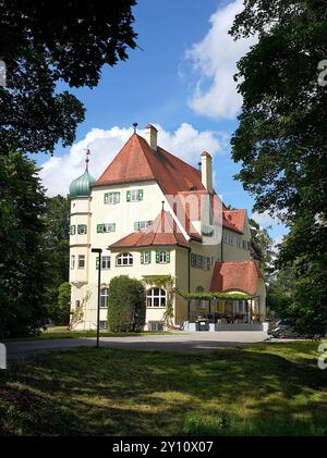 Deutschland, Bayern, Oberbayern, Landkreis Mühldorf, KRAIBURG am Inn, Schloss Malseneck, heute ein Heim für Behinderte Stockfoto