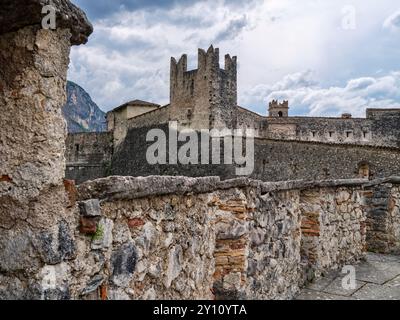 Castel Beseno nahe Rovereto Stockfoto