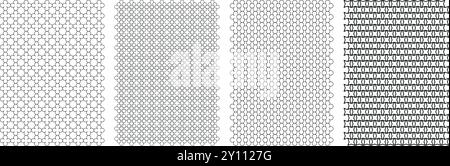 Nahtloser Geometrischer Abstrakter Vektormuster-Hintergrund, Einzigartige Farbbare Nahtlose Vektormuster-Satz, Moderne Textil-Texturen-Satz Für Stoffe, Etc. Stock Vektor