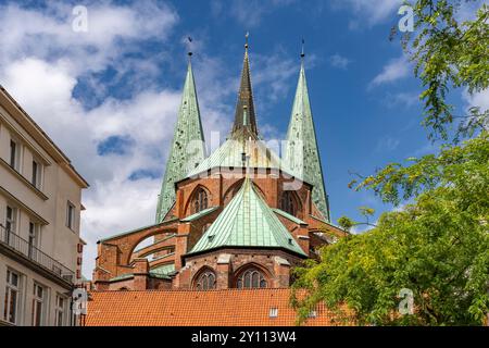 Marienkirche, Hansestadt Lübeck, Schleswig-Holstein, Deutschland Stockfoto