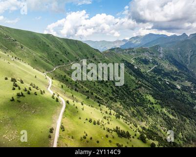 Ligurische Grenzgrat Straße Stockfoto