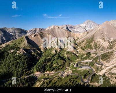 Der Berg L'Arpelin auf dem Col d'Izoard Stockfoto