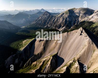 Der Berg L'Arpelin auf dem Col d'Izoard Stockfoto