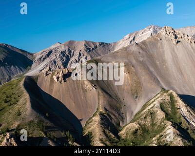 Der Berg L'Arpelin auf dem Col d'Izoard Stockfoto