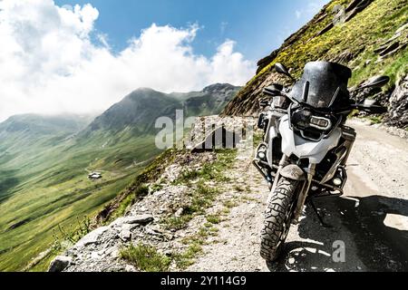 BMW R1200 GS auf der Assietta Ridge Road Stockfoto