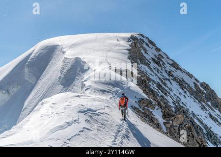 Piz Palü Hauptgipfel Stockfoto