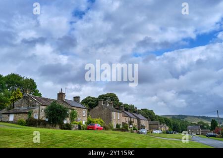 Das Dorf Castle Bolton, Wensleydale, North Yorkshire Stockfoto