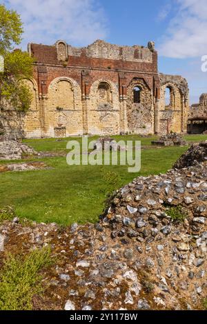 England, Kent, Canterbury, St. Augustines Abbey, Die Abteiruinen Stockfoto