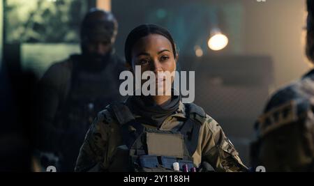 Special Ops Lioness Zoe Saldana Stockfoto