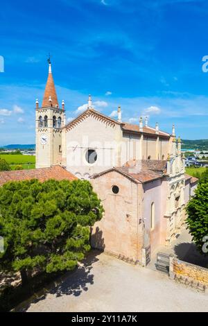 Aus der Vogelperspektive des Heiligtums Santa Maria dei Miracoli in Lonigo. Vicenza District, Veneto, Italien, Europa. Stockfoto