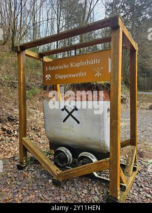 Historisches Kupferbergwerk in Düppenweiler, Gemeinde Beckingen, Landkreis Merzig-Wadern, Saarland Stockfoto