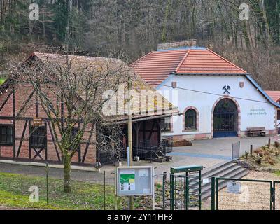 Historisches Kupferbergwerk in Düppenweiler, Gemeinde Beckingen, Landkreis Merzig-Wadern, Saarland Stockfoto