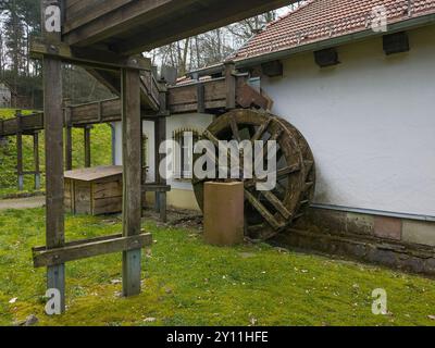 Historisches Kupferbergwerk in Düppenweiler, Gemeinde Beckingen, Landkreis Merzig-Wadern, Saarland Stockfoto