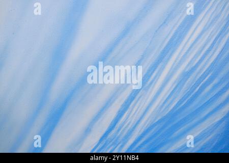 Abstraktes Muster der blauen und weißen Wandstruktur Stockfoto