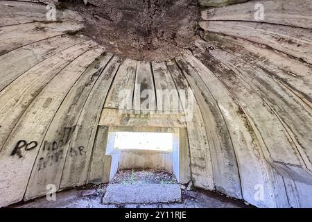 Albanien, Balkanhalbinsel, Südosteuropa, Republik Albanien, Bunker Stockfoto