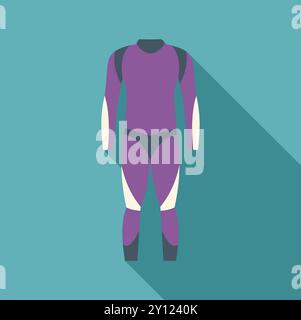 Taucheranzug schützt vor kaltem Wasser und genießt Extremsportarten Stock Vektor