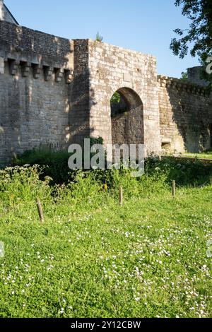 Äußere der Stadtmauer von Guérande in der Bretagne - Frankreich Stockfoto