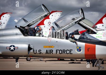 Bei der Legacy of Liberty Airshow 2024 auf der Holloman Air Force Base in der Nähe von Alamogordo, New Mexico. Stockfoto