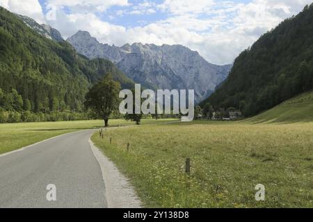 Wunderschönes Logar Valley oder Logarska Dolina Park, Slowenien, Europa. Inspirationsreise unter den Kamnik-Savinja Alpen, Europa Stockfoto