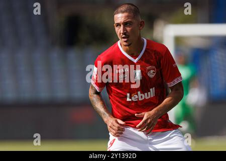 Alisson Safira wurde während des Liga Portugal Spiels zwischen Teams von Casa Pia AC und CD Santa Clara im Estadio Municipal Rio Maior (Maciej Rogowski) gesehen Stockfoto