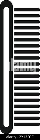 Einfacher Vektor, der eine Haarbürste darstellt, nützliches Symbol für Websites und mobile Apps Stock Vektor