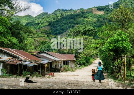 La Taña, Reyna, Uspantan Departement, Guatemala, Mittelamerika. Stockfoto