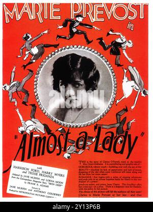 1926 fast ein Lady Poster - US-amerikanischer Stummfilm von E. Mason Hopper mit Marie Prevost. Stockfoto