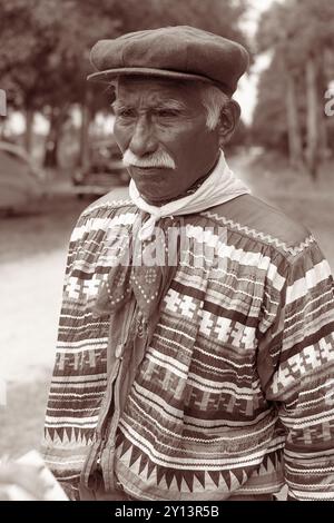 Billy Bowlegs III. (1862–1965), ehemaliger Stammeshistoriker der Florida Seminolen im Jahr 1958. (USA) Stockfoto