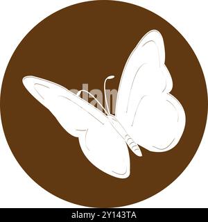 Schmetterling Symbol Vektor Illustration Symbol Design Stock Vektor