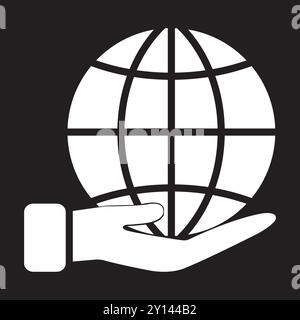 Abbildung des Globe-Logos im Vektordesign Stock Vektor