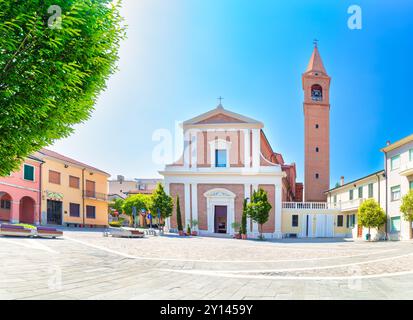 Kirche des Bischofs San Mauro in San Mauro Pascoli Emilia. Romagna Italien Stockfoto