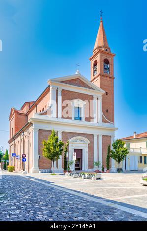 Kirche des Bischofs San Mauro in San Mauro Pascoli Emilia. Romagna Italien Stockfoto