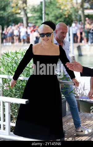 Venedig, Italien. September 2024. 81. Venedig Filmfestival in Venedig, Italien, am 4. September 2024. Stars im Lido Day 7 Lady Gaga - 20240904 PD4550 Credit: APA-PictureDesk/Alamy Live News Stockfoto