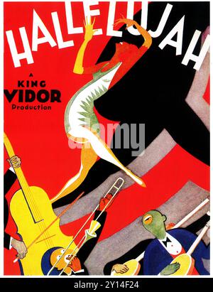 1929 Hallelujah Filmposter - Pre-Code Metro-Goldwyn-Mayer Musical von König Vidor mit Daniel L. Haynes und Nina Mae McKinney Stockfoto