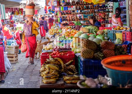 Traditioneller Markt, Nebaj, Quiché Departement, Guatemala, Zentralamerika. Stockfoto