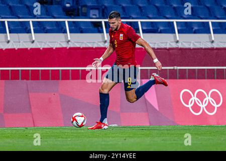 Tokio, Japan. Juli 2021. Olympische Spiele: Fußballspiel Spanien gegen Argentinien im Saitama-Stadion. © ABEL F. ROS Stockfoto