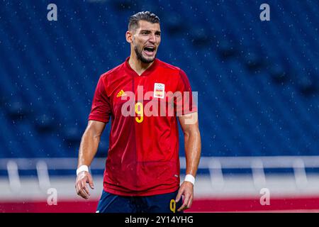 Tokio, Japan. Juli 2021. Olympische Spiele: Fußballspiel Spanien gegen Argentinien im Saitama-Stadion. © ABEL F. ROS Stockfoto