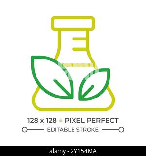 Chemikalienfreies Symbol für zwei Farblinien Stock Vektor