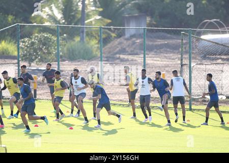 Recife, Brasilien. September 2024. PE - RECIFE - 09/04/2024 - SPORT, TRAINING - Sportspieler beim Mannschaftstraining im CT des Vereins, diesen Mittwoch (4). Das Team bereitet sich auf Avai in der brasilianischen Meisterschaft der Serie B 2024 vor. Foto: Marlon Costa/AGIF (Foto: Marlon Costa/AGIF/SIPA USA) Credit: SIPA USA/Alamy Live News Stockfoto