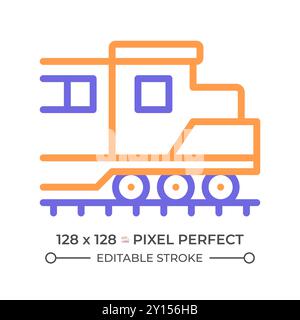 Symbol für zweifarbige Lokomotive Stock Vektor