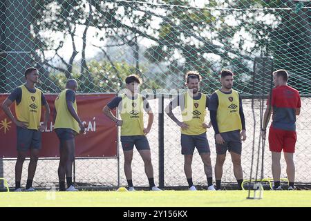 Recife, Brasilien. September 2024. PE - RECIFE - 09/04/2024 - SPORT, TRAINING - Sportspieler beim Mannschaftstraining im CT des Vereins, diesen Mittwoch (4). Das Team bereitet sich auf Avai in der brasilianischen Meisterschaft der Serie B 2024 vor. Foto: Marlon Costa/AGIF (Foto: Marlon Costa/AGIF/SIPA USA) Credit: SIPA USA/Alamy Live News Stockfoto