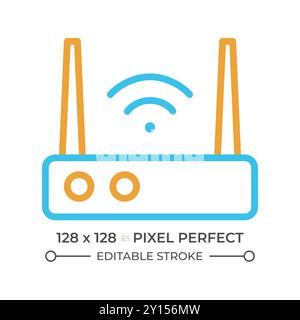 Symbol für zweifarbige Internetlinien Stock Vektor