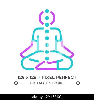 Symbol für zwei Chakra-Linien Stock Vektor