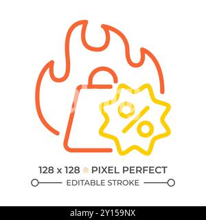 Heißer Verkauf zwei Farblinien Symbol Stock Vektor